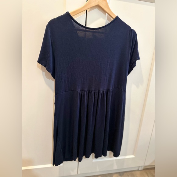 Pinkblush Navy Draped Front Plus Maternity/Nursing Top - Size 2X - Picture 3 of 7